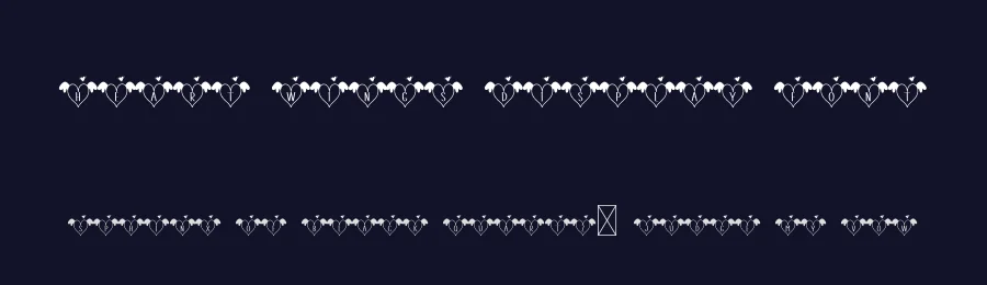 Heart Wings Display Font by creativeletter — Decorative Font — thumbnail 2