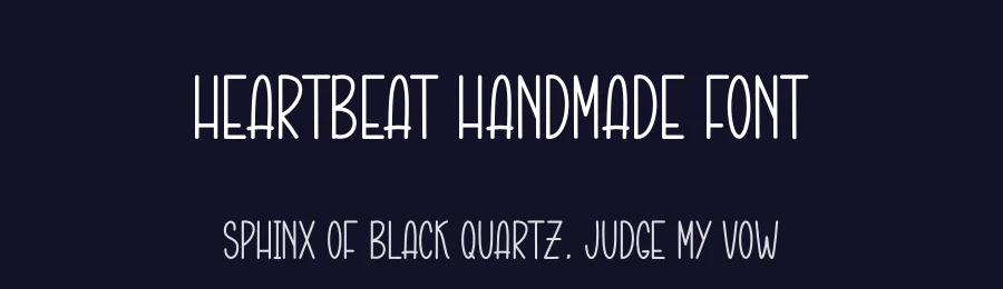 Heartbeat Handmade Font by andikastudio — Display Font — thumbnail 2