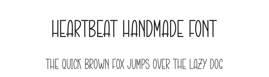 Heartbeat Handmade Font by andikastudio — Display Font