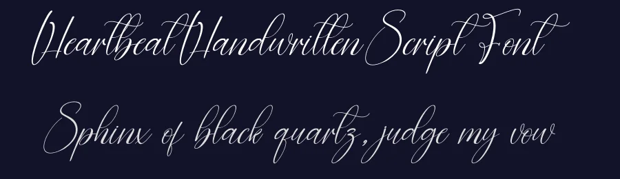Heartbeat Handwritten Script Font by creativeletter — Script Handwritten Font — thumbnail 2