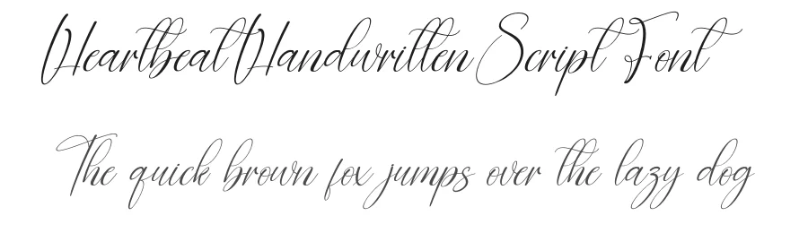 Heartbeat Handwritten Script Font by creativeletter — Script Handwritten Font