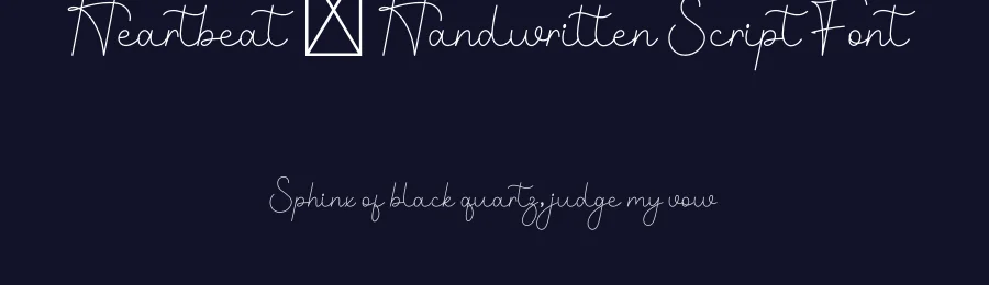Heartbeat – Handwritten Script Font by freshtypeink — Script Handwritten Font — thumbnail 2