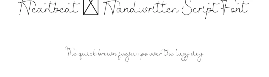 Heartbeat – Handwritten Script Font by freshtypeink — Script Handwritten Font