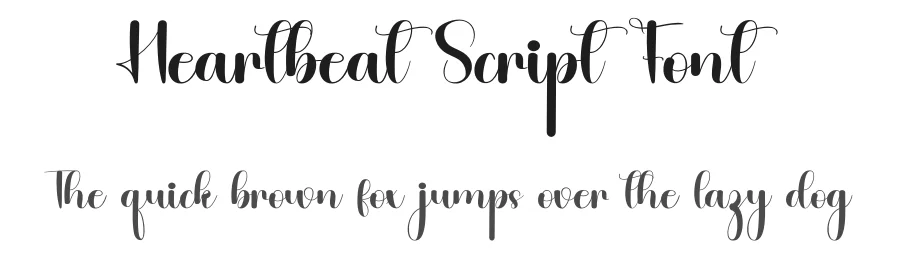 Heartbeat Script Font by inermediaSTUDIO — Script Handwritten Font