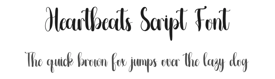 Heartbeats Script Font by inermediaSTUDIO — Script Handwritten Font
