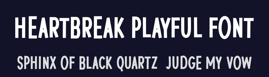 Heartbreak Playful Font by Hanna Bie — Display Font — thumbnail 2