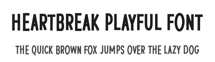 Heartbreak Playful Font by Hanna Bie — Display Font