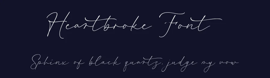 Heartbroke Font by AesthericaStudio — Script Handwritten Font — thumbnail 2