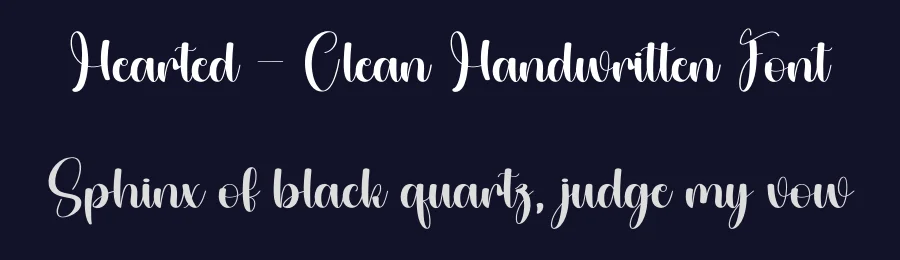 Hearted – Clean Handwritten Font by andikastudio — Script Handwritten Font — thumbnail 2
