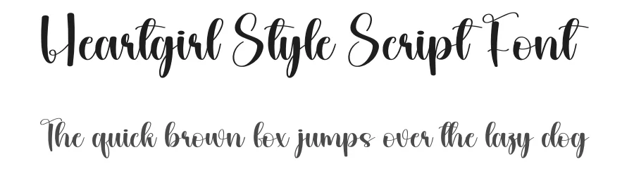 Heartgirl Style Script Font by andikastudio — Script Handwritten Font