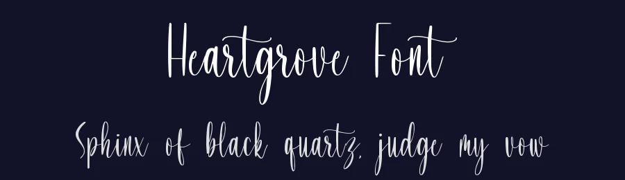 Heartgrove Font by qwrtype — Script Handwritten Font — thumbnail 2