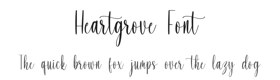 Heartgrove Font by qwrtype — Script Handwritten Font