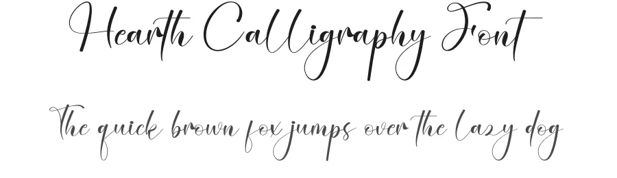 Hearth Calligraphy Font by creativeletter — Script Handwritten Font