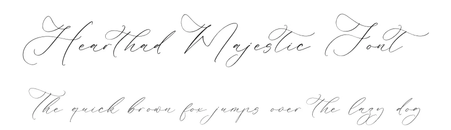 Hearthad Majestic Font by Storytype — Script Handwritten Font