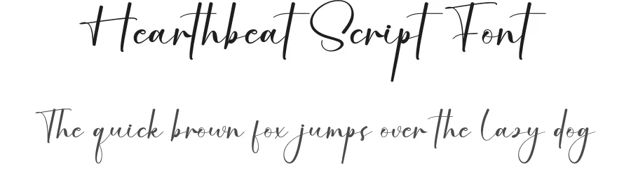 Hearthbeat Script Font by creativeletter — Script Handwritten Font