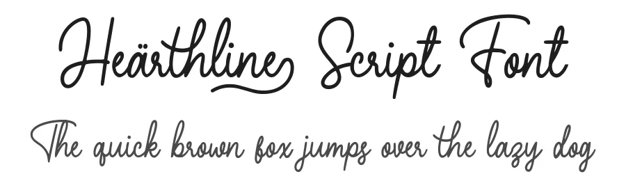 Hearthline Script Font by Good Java Studio — Script Handwritten Font