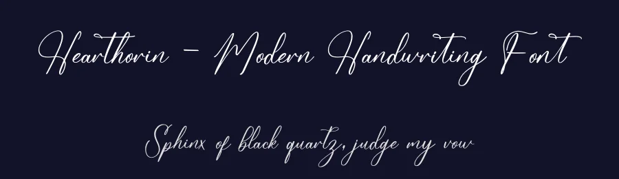 Hearthorin – Modern Handwriting Font by letterenastudios — Script Handwritten Font — thumbnail 2
