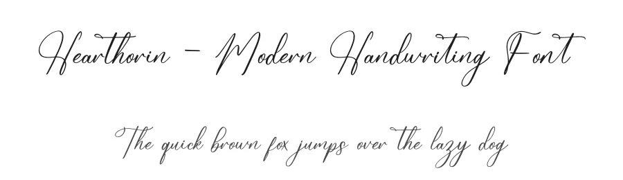Hearthorin – Modern Handwriting Font by letterenastudios — Script Handwritten Font