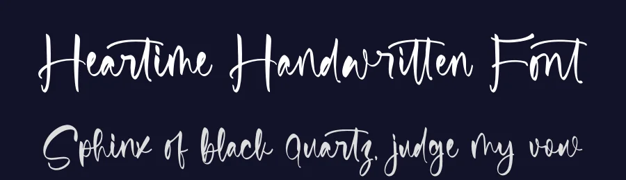 Heartime Handwritten Font by stylishtype.co — Script Handwritten Font — thumbnail 2