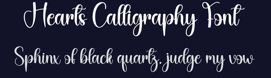 Hearts Calligraphy Font by creativeletter — Script Handwritten Font — thumbnail 2