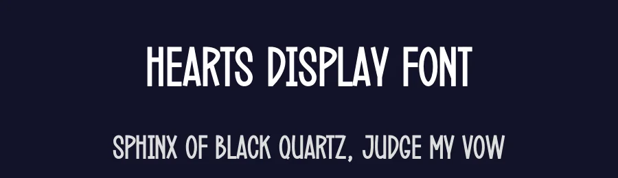 Hearts Display Font by andikastudio — Display Font — thumbnail 2