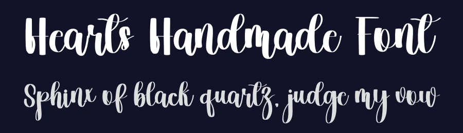 Hearts Handmade Font by freshtypeink — Script Handwritten Font — thumbnail 2