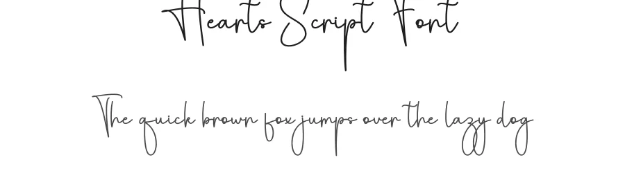 Hearts Script Font by andikastudio — Script Handwritten Font