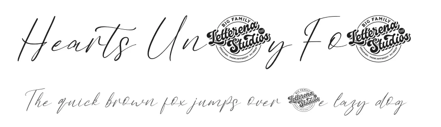 Hearts Unity Font by letterenastudios — Script Handwritten Font