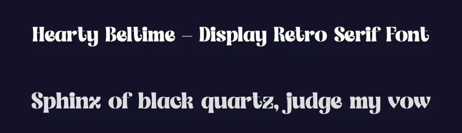 Hearty Beltime – Display Retro Serif Font by timelesstype.co — Decorative Font — thumbnail 2
