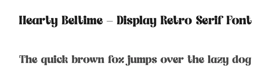 Hearty Beltime – Display Retro Serif Font by timelesstype.co — Decorative Font
