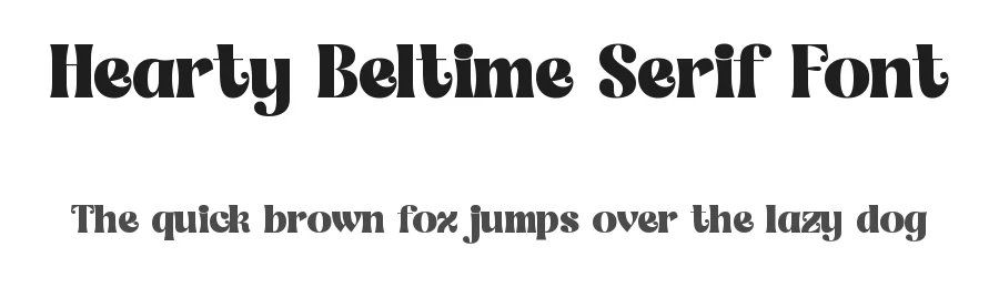 Hearty Beltime Serif Font by timelesstype.co — Serif Font