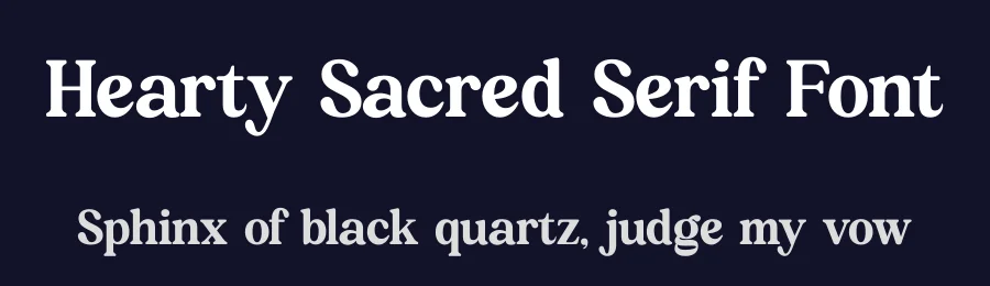 Hearty Sacred Serif Font by timelesstype.co — Serif Font — thumbnail 2