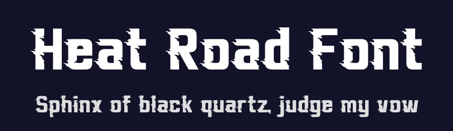 Heat Road Font by Denustudios — Decorative Font — thumbnail 2