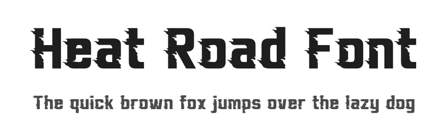 Heat Road Font by Denustudios — Decorative Font