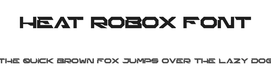 Heat Robox Font by figuree studio — Display Font