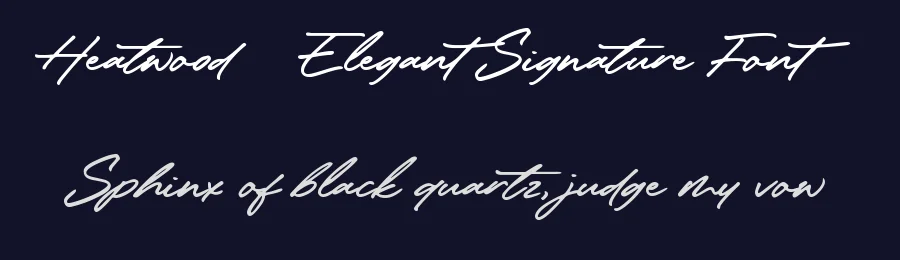 Heatwood – Elegant Signature Font by balpirick — Script Handwritten Font — thumbnail 2