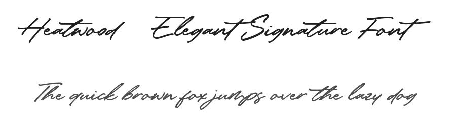 Heatwood – Elegant Signature Font by balpirick — Script Handwritten Font