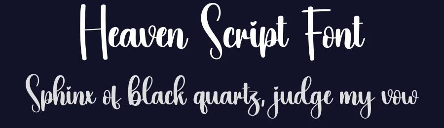 Heaven Script Font by creativeletter — Script Handwritten Font — thumbnail 2