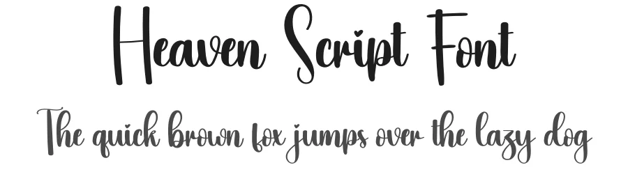Heaven Script Font by creativeletter — Script Handwritten Font