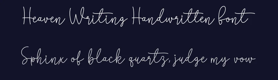 Heaven Writing Handwritten Font by creativeletter — Script Handwritten Font — thumbnail 2