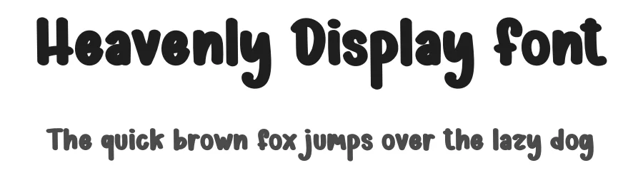Heavenly Display Font by andikastudio — Display Font
