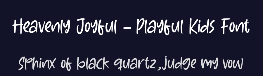 Heavenly Joyful – Playful Kids Font by letterenastudios — Script Handwritten Font — thumbnail 2