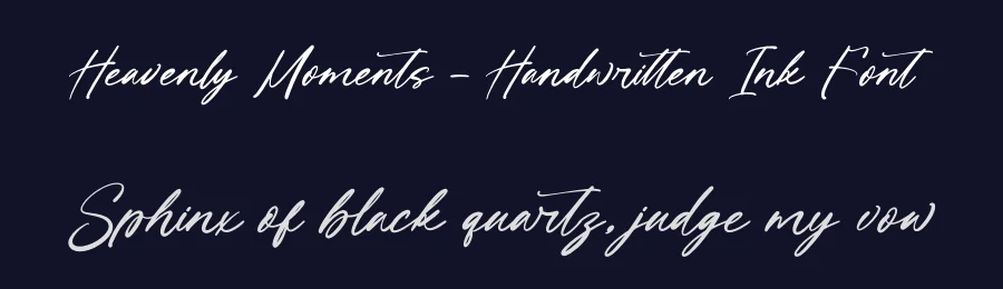 Heavenly Moments – Handwritten Ink Font by letterenastudios — Serif Font — thumbnail 2
