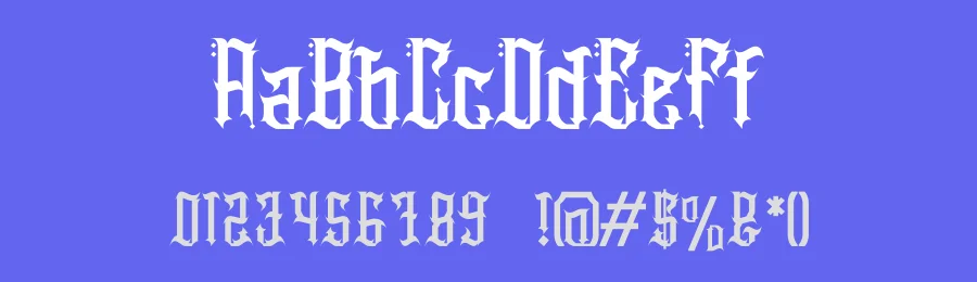 Heavier Crowns Font by Dhabee — Blackletter Font — thumbnail 3