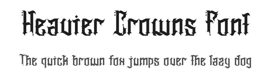 Heavier Crowns Font by Dhabee — Blackletter Font