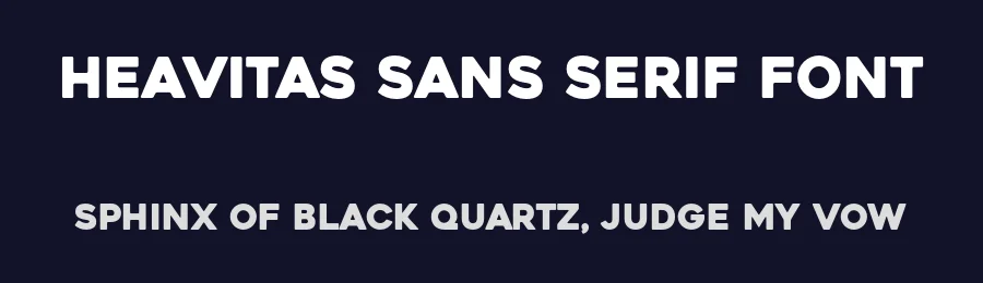 Heavitas Sans Serif Font by Graphite — Sans Serif Font — thumbnail 2
