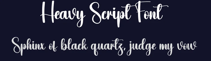 Heavy Script Font by creativeletter — Script Handwritten Font — thumbnail 2