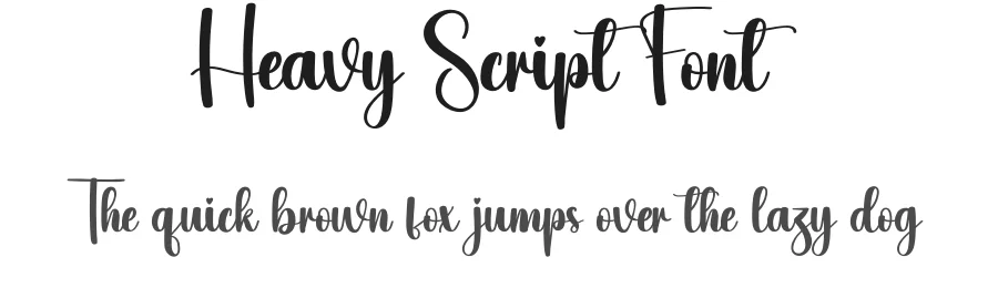 Heavy Script Font by creativeletter — Script Handwritten Font