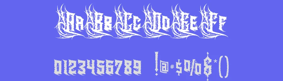 Heavytal – Heavy Metal Font by letterara — Display Font — thumbnail 3
