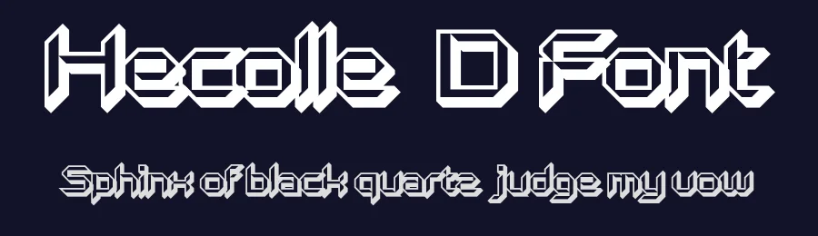 Hecolle 3D Font by craftsupplyco — Display Font — thumbnail 2